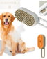 Cepillo vapor 3 en 1 mascotas